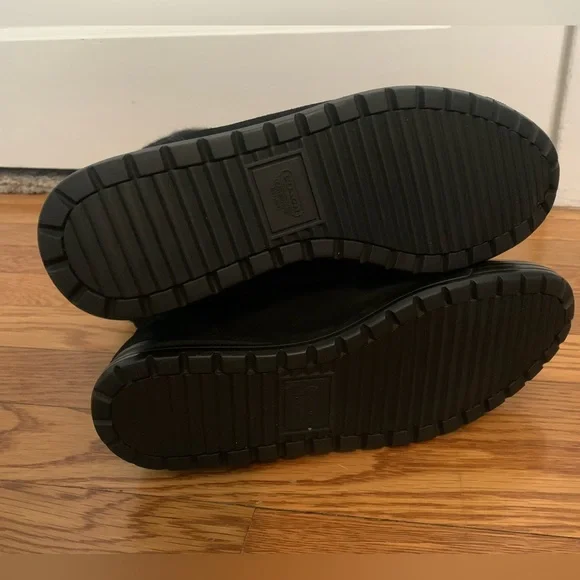 Coach Tatum winter boot, black suede with logo top, Women’s size 7.5 - Picture 3 of 6